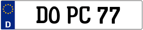 Trailer License Plate